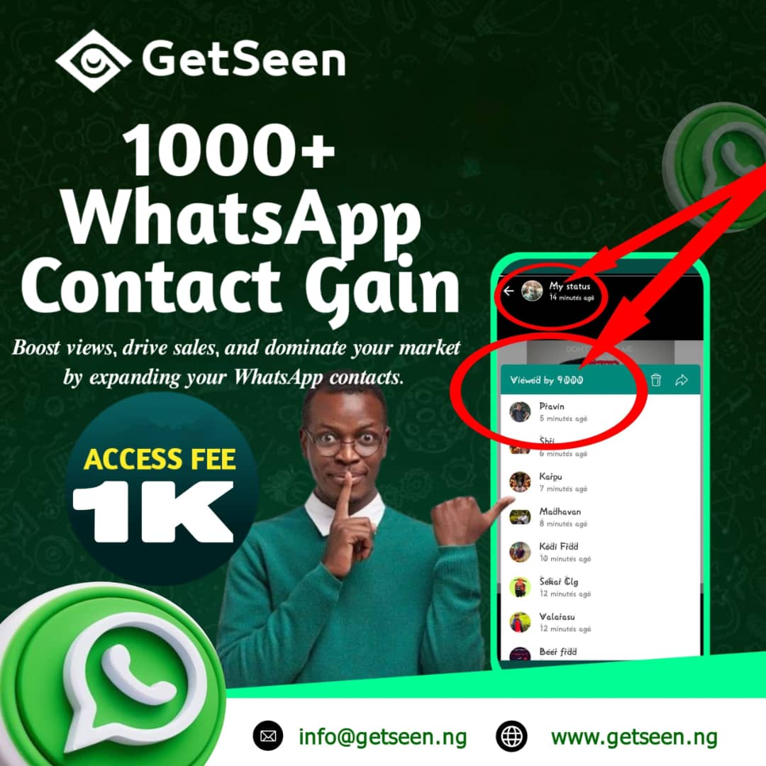 1000+ Active WhatsApp Contacts Gain